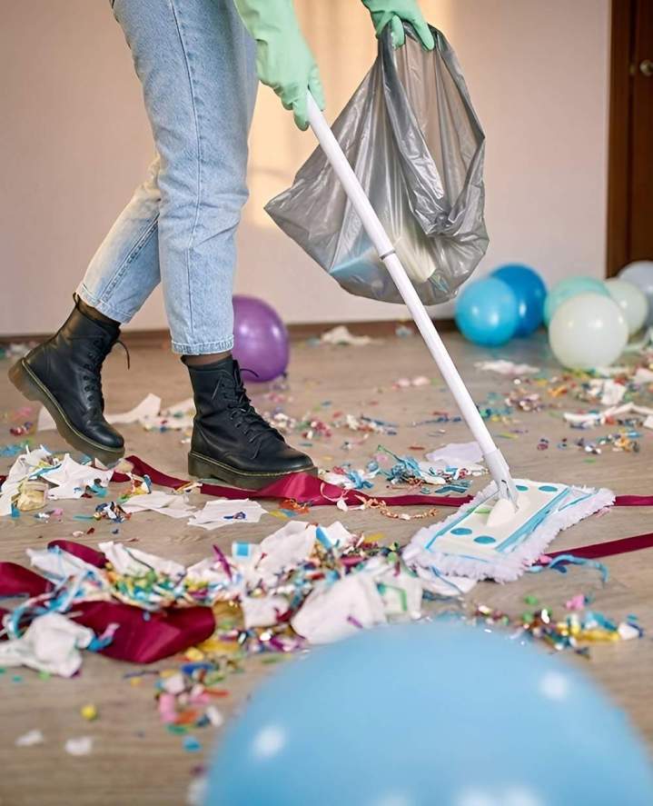 Remise au propre efficace après vos festivités.